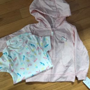 Sweatshirt and onsie